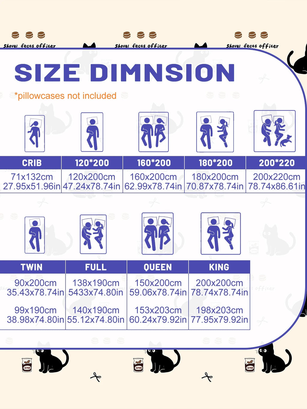 1 Cartoon Cute animal Cat printed matte Fitted Sheet, bedroom printed bed cover, bedding (excluding pillowcases) Quick Pick Grocers