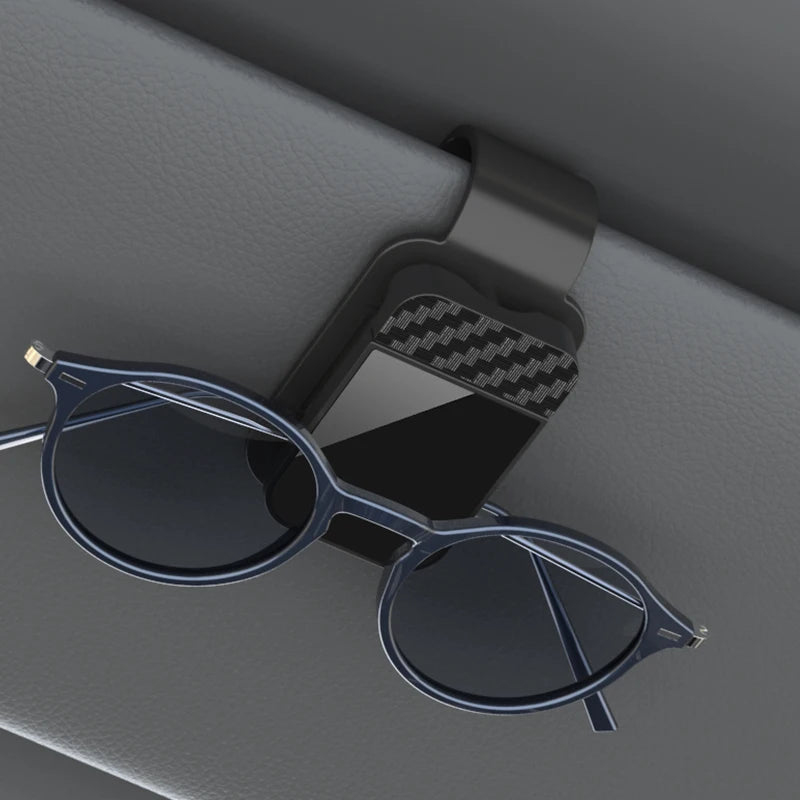 Car Sun Visor Sunglasses Clip Holder Stable Eyeglasses Hanger Card Ticket Organizer Interior Storage Clip Car Accessories Quick Pick Grocers