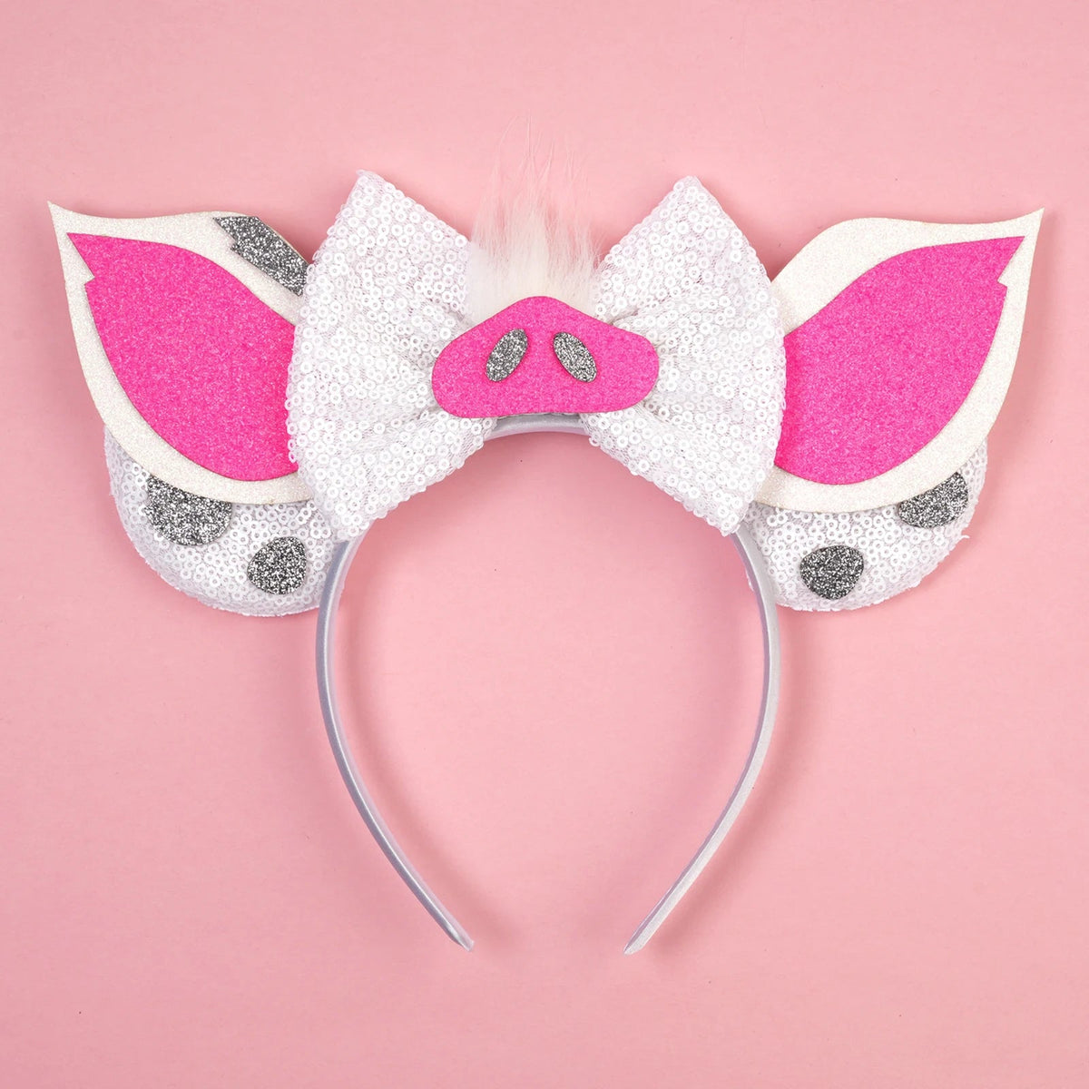 New Christmas Halloween Mouse Ears Headband Cartoon Sequin Bows Headband Birthday Party Princess Cosplay Costume For Women Adult Quick Pick Grocers