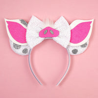 New Christmas Halloween Mouse Ears Headband Cartoon Sequin Bows Headband Birthday Party Princess Cosplay Costume For Women Adult Quick Pick Grocers