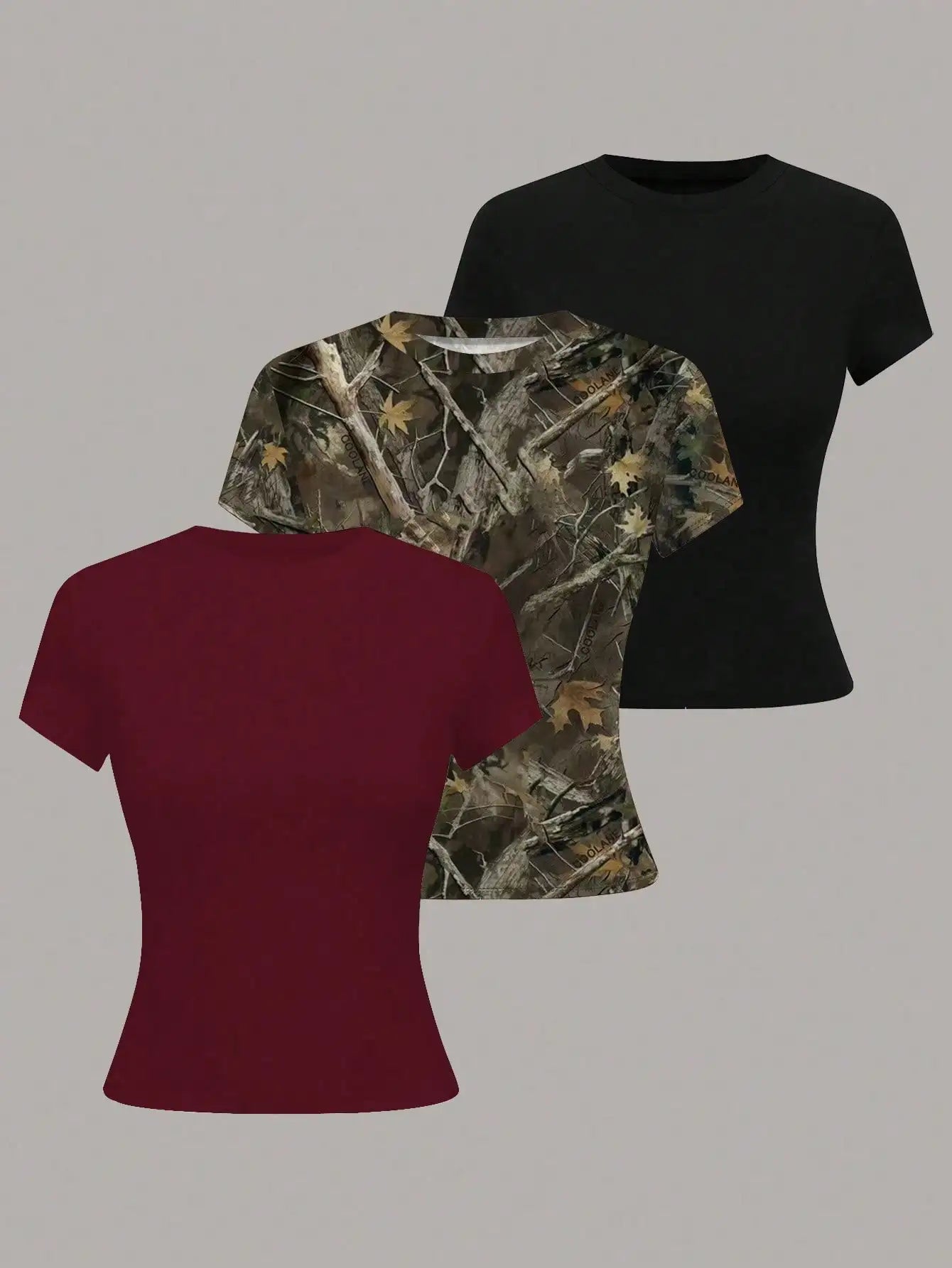 Women's Solid Color Short Sleeve T-Shirt, Minimalist Basic Top for Summer Quick Pick Grocers