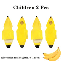 Child/Adult Banana Cosplay Halloween Christmas  Costumes Performance Costume Fruit Banana Costume Performance  Costume Quick Pick Grocers