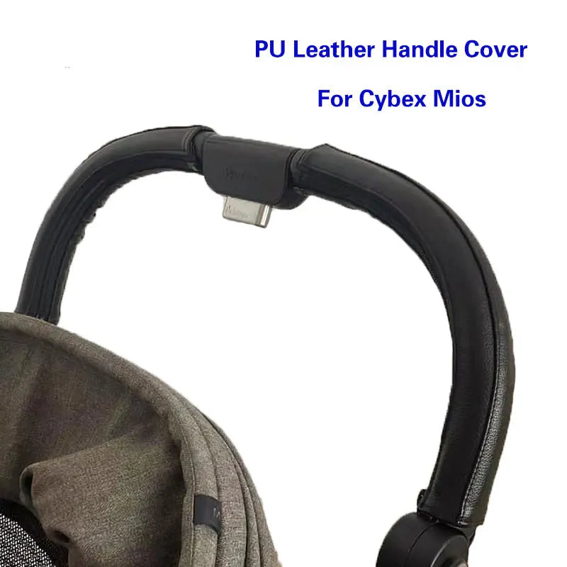 Stroller PU Leather Handle Covers Fit For Cybex Mios Pram Bumper Sleeve Case Armrests Protective Cover Stroller Accessories Quick Pick Grocers