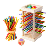 Parent child interactive wooden stick children's two person battle spatial thinking training puzzle toy Quick Pick Grocers