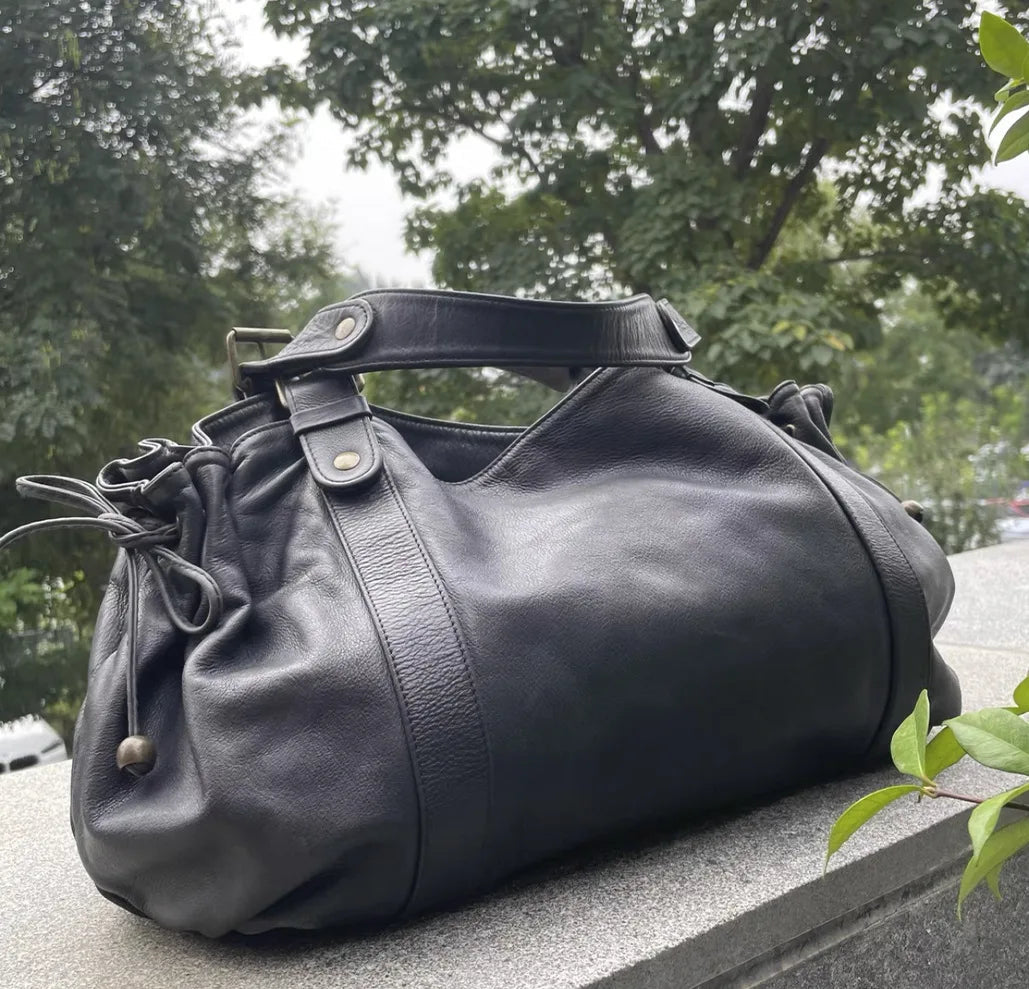 Women's Crossbody Simple Handbag Commuter Shoulder Boston Bag Stylish Versatile Work Bag Soft Polyester Interior Quick Pick Grocers