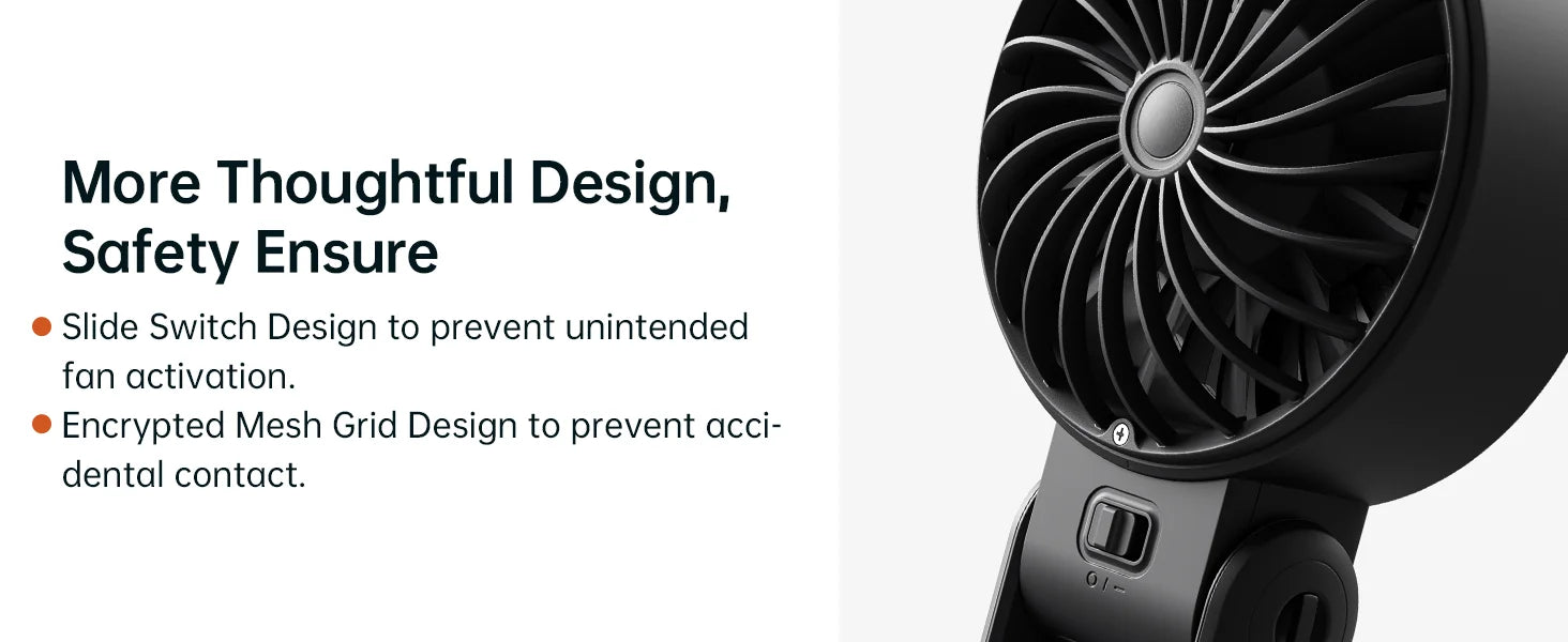 JISULIFE Portable Handheld Fan with LED Display,5 Speeds,5000mAh,150°Folded,3-IN-1 Hand/Desk/Neck Multifunction Personal Fan Quick Pick Grocers