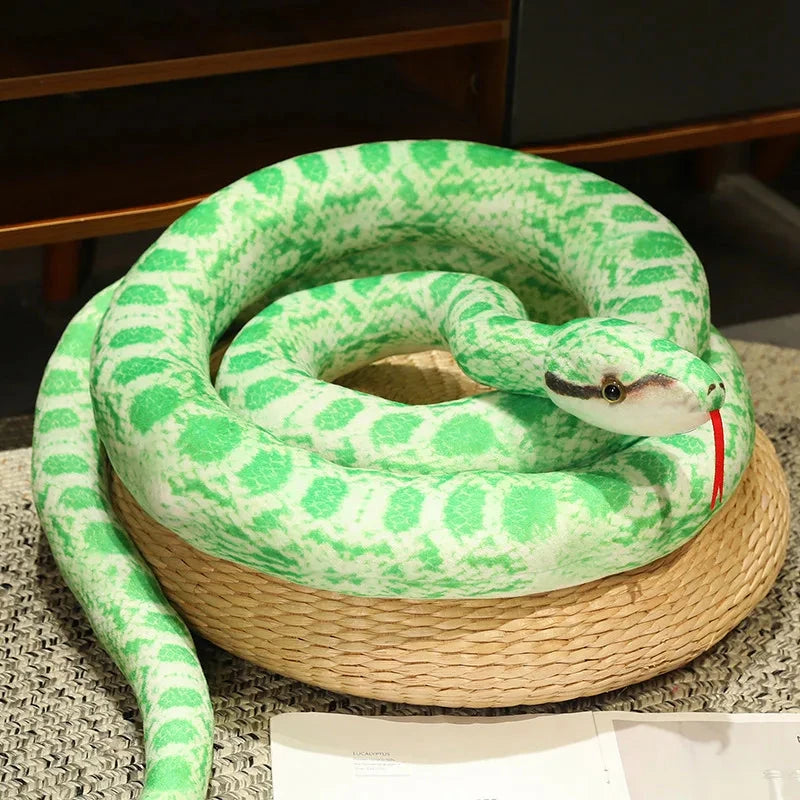 Artificial Python Plush Toy Long Snake Yellow Orange Green Python Plush Toy Decorate The House Holiday Decorations Econic Blanks