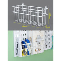 Home Study Storage Pegboard: Suitable for Displaying Figurines, Desk-Top Standing & Clip-On Storage for Furniture Items Quick Pick Grocers