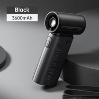 JISULIFE Handheld Turbo Fan,Super Strong Wind,5 Speeds,Long Battery Life,5000mAh,USB Rechargeable,Multipurpose Pocket fan Quick Pick Grocers