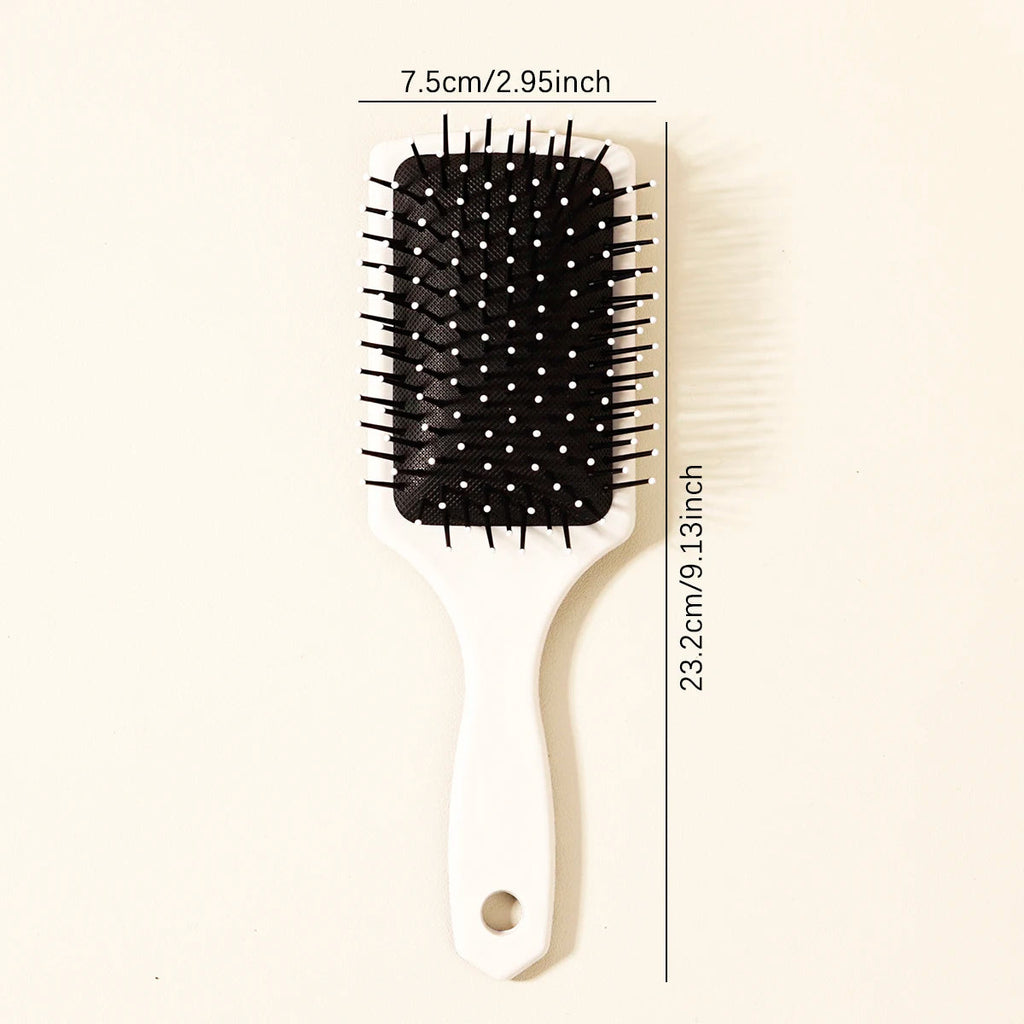 1piece skeleton and flower patterned air cushion comb - massage exfoliating comb, ABS plastic handle,Special for real hair wigs Quick Pick Grocers