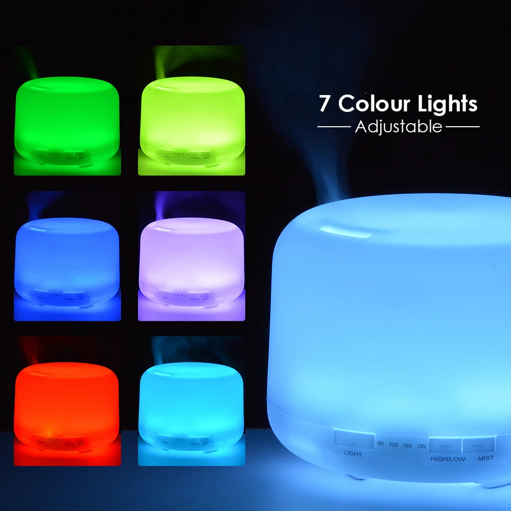Air Humidifier Essential Oil Diffuser 300ML 500ML 1000ML With Lights Remote Control Ultrasound Electric Aromatherapy Diffuser Quick Pick Grocers