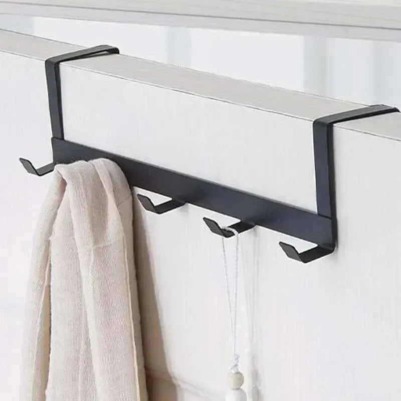 Hooks Over The Door 5 Hooks Home Bathroom Organizer Rack Clothes Coat Hat Towel Hanger Bathroom Kitchen Accessories Econic Blanks