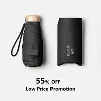 1Pc 55% Off Mini Sun Umbrella Pocket Rain Umbrella Vinyl Folding UV Ultraviolet Protection Sun Shade Pocket Parasol Capsule Econic Blanks