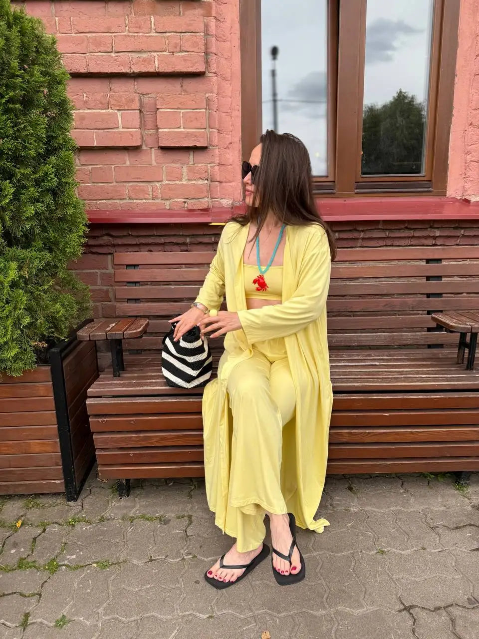 Hirsionsan Modal Soft Loose Sets Women Casual Three Pieces Long Sleeve Cardigan & High Waist Pants & Vest Outfits Tracksuit 2025 Quick Pick Grocers