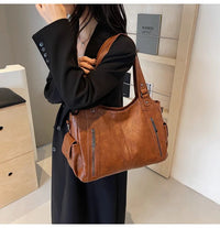 Soft Interior Compartment Shoulder Bags 2026 High Quality Contrasting Colors Bags for Women Fashion Zipper Pu Women's Handbags Quick Pick Grocers
