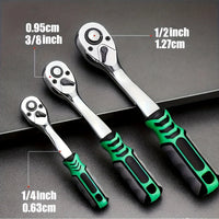 72Drive Socket Set 1/4"-3/8"-1/2", Ratchet Wrench Sockets Compact Sockets for Car Repair Mechanic Tool for Auto Repair Quick Pick Grocers