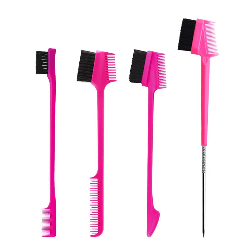 Baby Care Hair Edge Brush Comb Double Sided 3 in 1 Edge Control Brush for Baby Hair Salon Hair Care Comb Brushes Beauty Tools Purest Peak