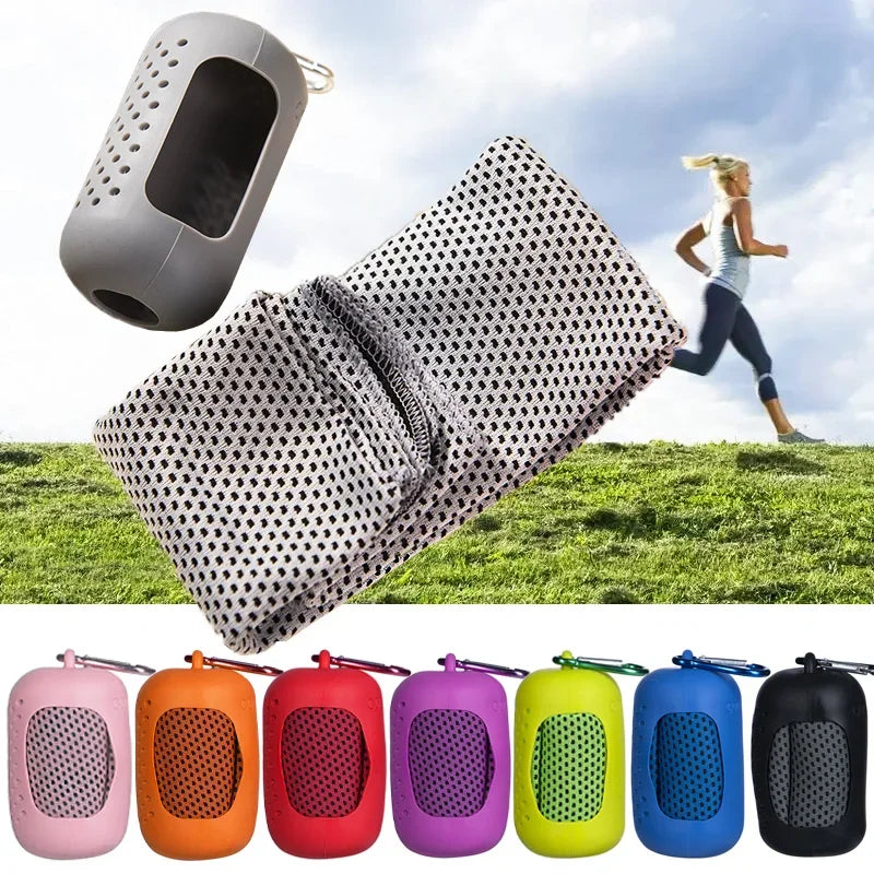 Cooling Ice Towel Cold Sports Towel Outdoor Microfiber Quick Drying Sports  Fitness Cool Towel Camping Wiping Sweat Sports Towel Quick Pick Grocers