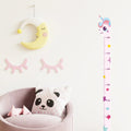 180cm Whimsical Animal Growth Chart Wall Decals: Unicorn, Dino, Giraffe Height Stickers for Nursery & Kids Room Decor Quick Pick Grocers