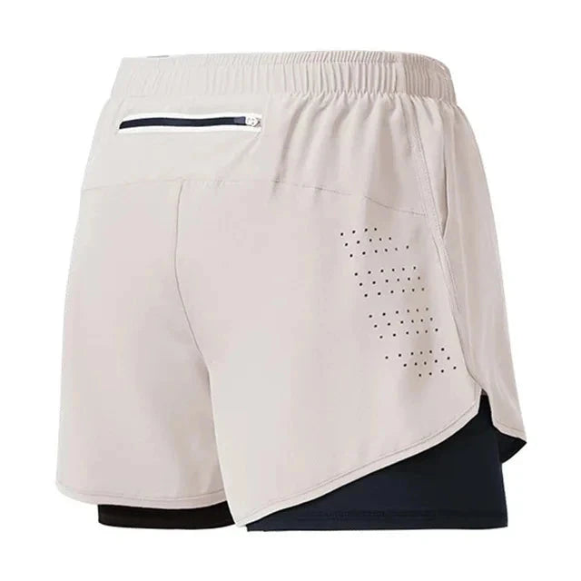 Men's Running Shorts Quick-drying Fitness Black Double Layer Shorts Men New Sport Workout Training Bodybuilding Short Pants Econic Blanks