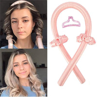 Heatless Curling Rod Headband No Heat Silk Curls Ribbon Hair Rollers Sleeping Soft Headband Lazy Hair Curlers Hair Styling Tools Quick Pick Grocers