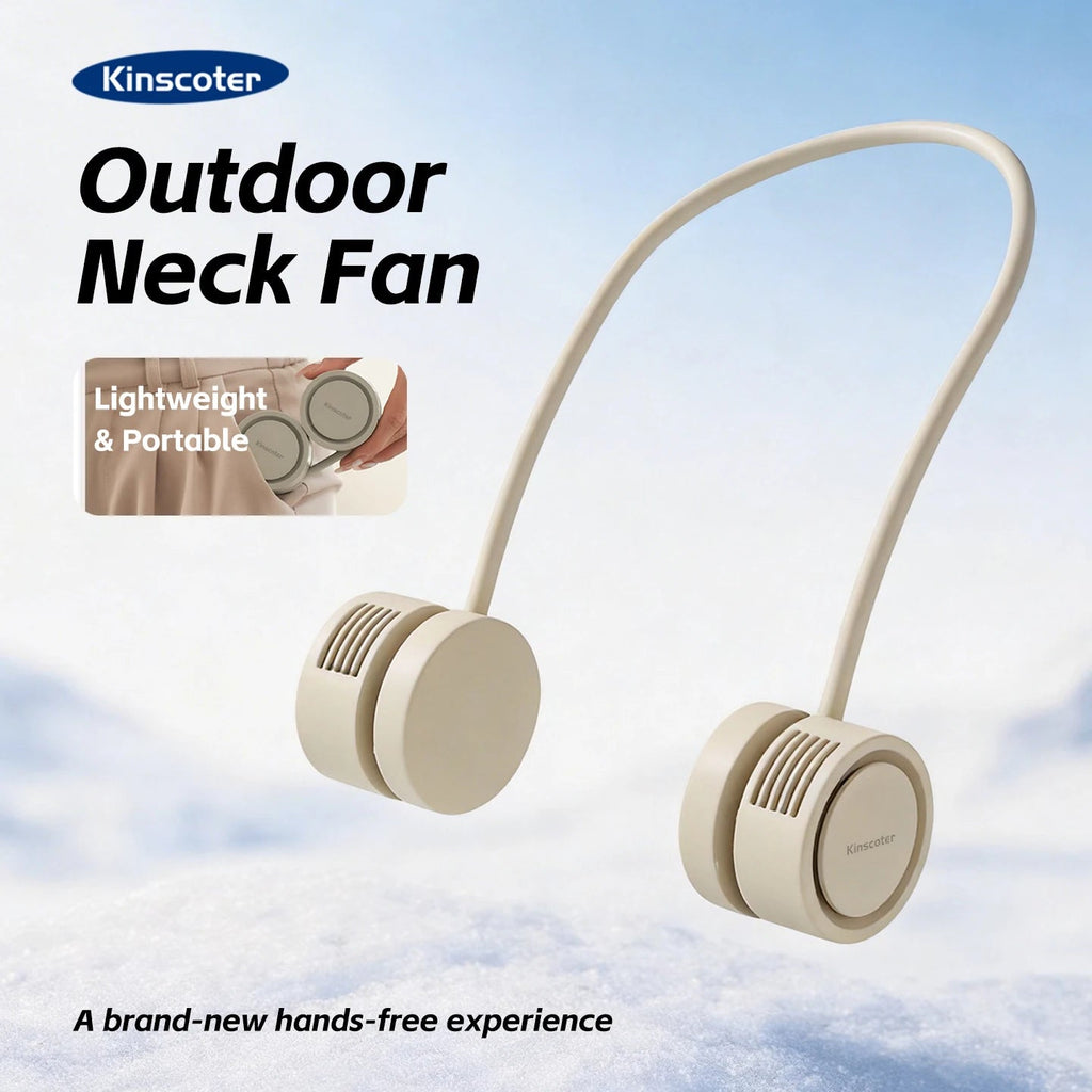 New Hanging Neck Fan Portable Cooling Fan Air Cooler USB Leafless Bladeless Neckband Mini Rechargeable Electric Fans Quick Pick Grocers