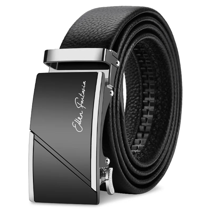 OYIFAN Men Belt Genuine Leather Belt for men Automatic belts Adjustable waistband Business belts 허리띠 Quick Pick Grocers