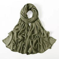 Fashion Modal Hijab Rayon Cotton Shawls Muslim Hijabs For Women Plain Scarf Big Size Headscarf Islamic Turban Headband 190*85cm Quick Pick Grocers