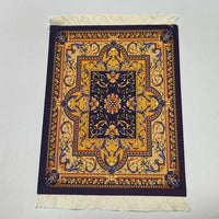 Woven flower Persian carpet small coaster wholesale merchants cheap mouse pad desk mat retro style rubber non-slip computer mats Quick Pick Grocers