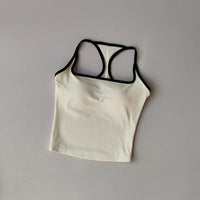 Sports and Fitness Vest with Chest Pad Summer Shockproof Beauty Back Nude Feeling Suit Pilates Training Yoga Top Yoga Clothing Quick Pick Grocers