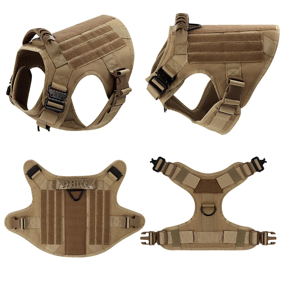 Military Large Dog Harness Training Pet Vest for French Bulldog German Shepherd Malinois Tactical Harnesses For Dogs Accessories Quick Pick Grocers