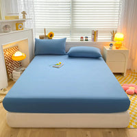 Soft Cotton Fitted Bed Sheet with Elastic Mattress Cover Quick Pick Grocers