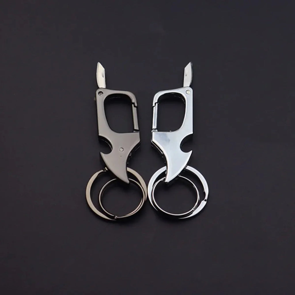 Men's Multifunctional Keychain Bottle Opener Anti-Lost Car Key Ring Creative Waist Hanging Design Econic Blanks