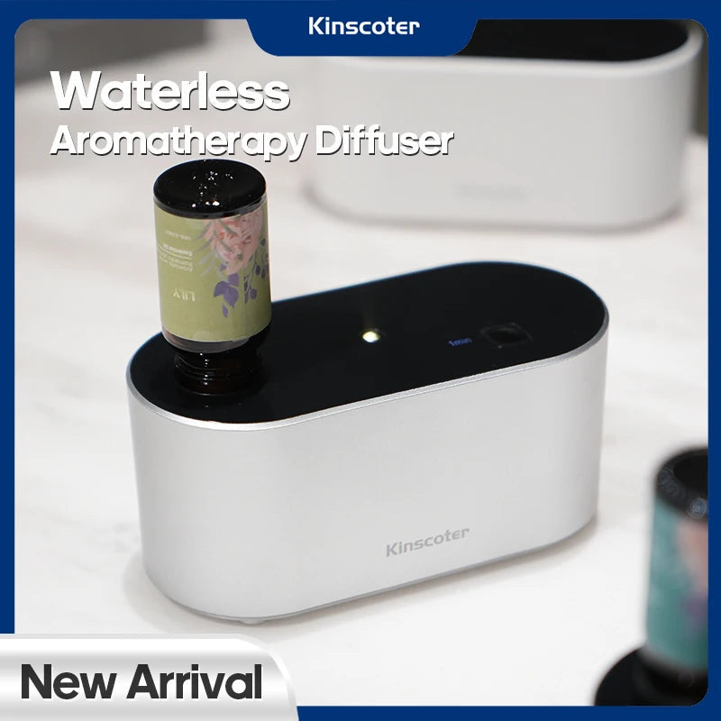 KINSCOTER Premium Portable Waterless Aroma Diffuser Compact Essential Oil Nebulizer Ideal Scent Machine for Gifting Quick Pick Grocers