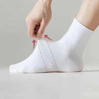10/20 Pairs Neutral Solid Color Round Neck Socks Spring Summer Sweat Absorbing Breathable Soft Comfortable Couple Sports Socks Quick Pick Grocers