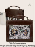 New Vintage Piano Shoulder Bag Womens Brown Crossbody Bag Y2k Girls Transparent Ita Bag Personalized Backpack Aesthetic Handbags Quick Pick Grocers