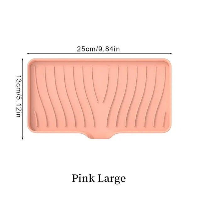 1-Pack Silicone Drain Soap Box Kitchen Bathroom Anti-slip Sink Tray Creative Washing Table Soap Tray Free Punch Drain Rack Econic Blanks