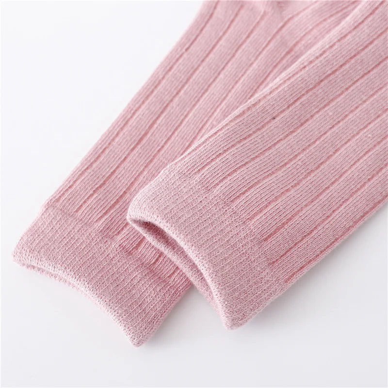 Lawadka 0-5Years Kids Boys Girls Socks Cotton Solid Striped Soft Baby Knee Long Children's Socks School Sport Baby Sock 12 Color Quick Pick Grocers
