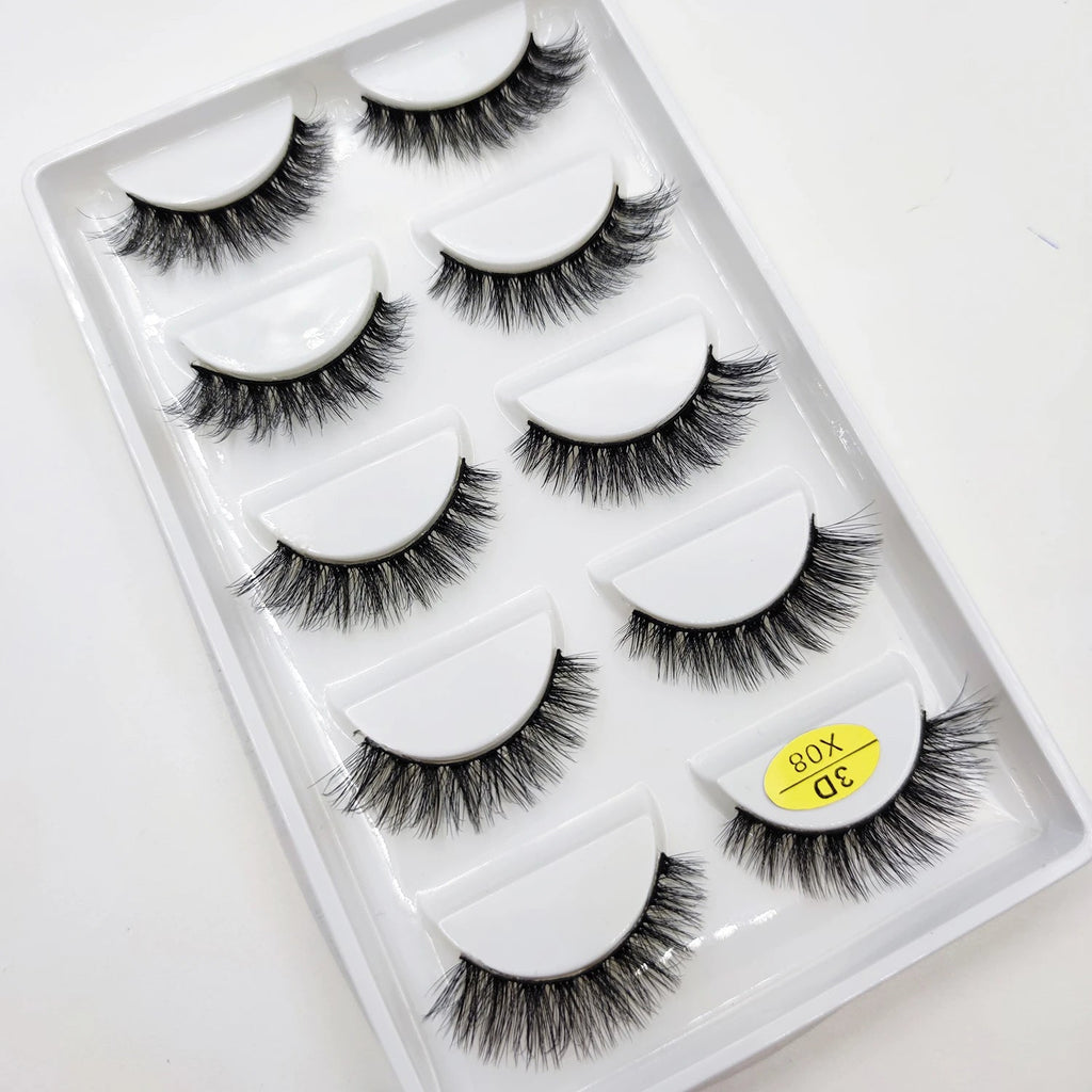 33 Style 10/50/100 Boxes 5 Pairs Natural 3D Mink False Eyelashes Makeup Fake Eye Lashes Faux Cils Make Up Beauty Tools Wholesale Purest Peak