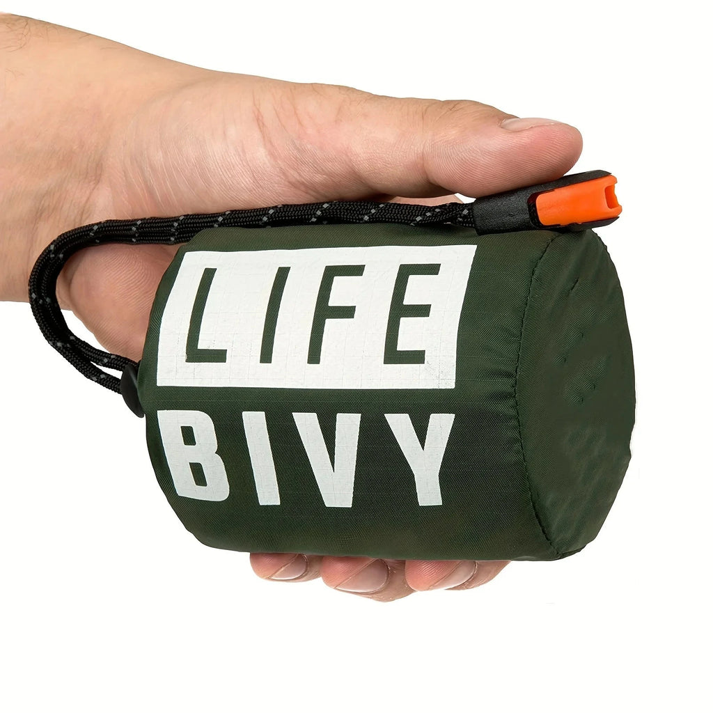 Portable Waterproof Emergency Survival Sleeping Bag Outdoor Edc Camping Gear Thermal Sack First Aid Rescue Kit Mylar Blanket Econic Blanks