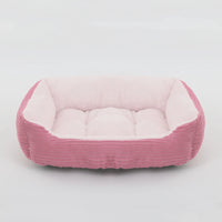 Bed for Dog Cat Pet Square Plush Kennel Medium Small Dog Sofa Bed Cushion Pet Calming Dog Bed House Pet Supplies Winter Quick Pick Grocers