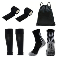 4PCS Set Non-Slip Viscose Football Socks with Drawstring Bag for Men & Women Outdoor Sports Running Basketball Leg Bandage Quick Pick Grocers