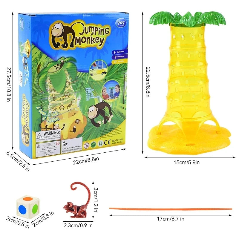 Multiplayer Tabletop Games Rolling Climbing Monkeys Interesting Intelligence Toys Parent-Child Interactive Board Game for Kids Econic Blanks