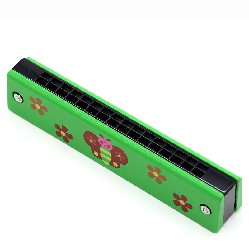1pc/2/4pcs Children Wooden Harmonica Musical Instrument Toys Music Teaching Aids Puzzle Early Education Kindergarten Beginners Econic Blanks