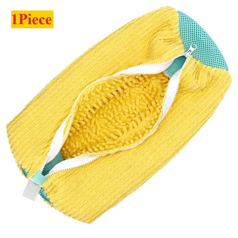 1/2/4PCS Shoe Washing Machine Bag with Liquid Shoe Brush Set Durable Laundry Shoe Bag and Soft Bristle Clean Brush for All Shoes Econic Blanks