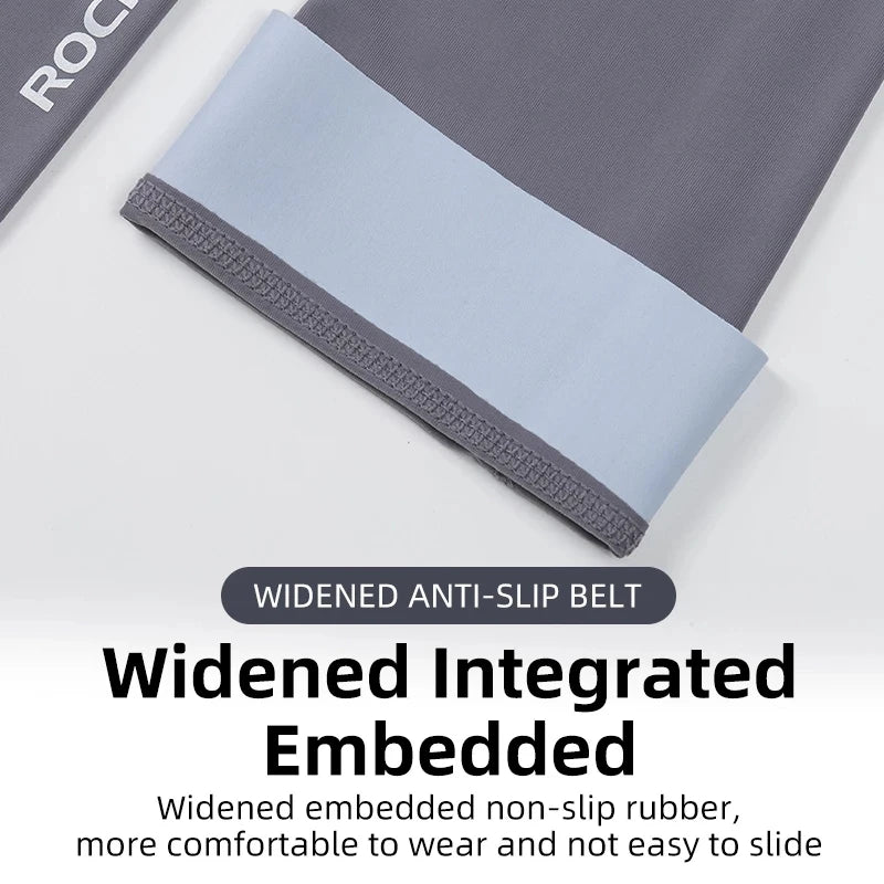 ROCKBROS  Arm Sleeve Breathable Quick Dry UV Protection Cycling Sport Sleeve Ice Fabric Sunscreen Sports Wear Fitness Arm Sleeve Quick Pick Grocers
