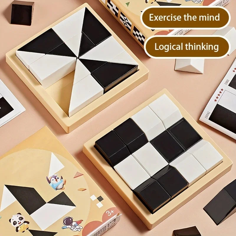 120 Level Hidden Block Puzzle 6 Years ABS Material Interesting Enhances Logic and Spatial Reasoning Suitable for 6Year Olds Econic Blanks