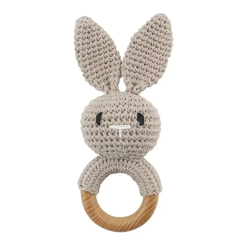 Baby Toys Crochet Animal Rattle Cartoon Music Rattle Toys for Baby Kawaii Teether Rattle Baby Toy 0 12 Months Montessori Toys Purest Peak