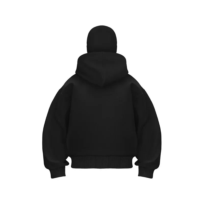 2025 Autumn and Winter New Men's and Women's Casual Sportswear With Hooded Mask Design, Sporty and Fashionable Plus Size Hoodie Econic Blanks