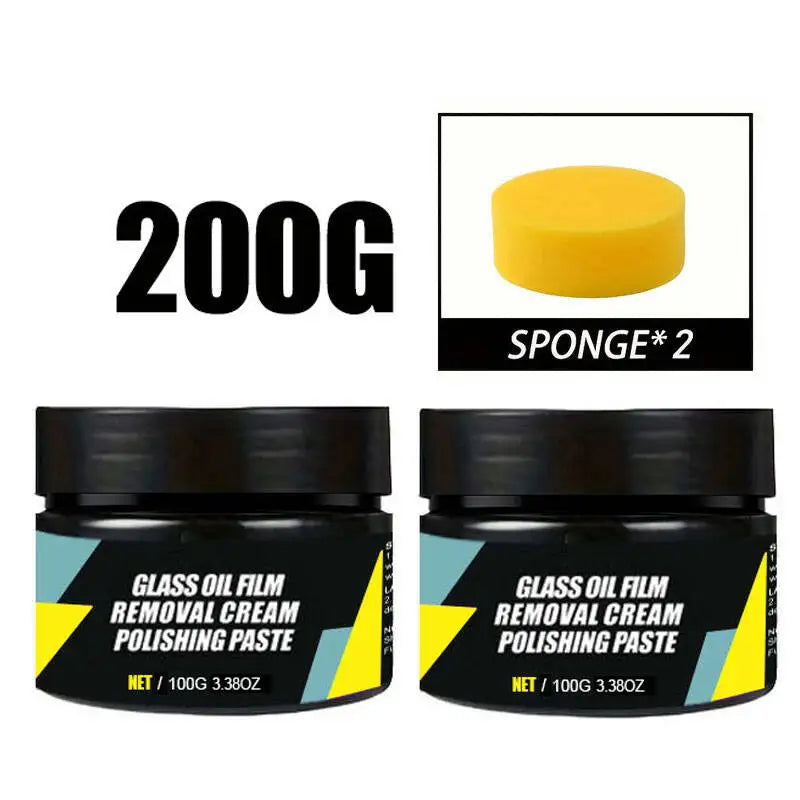 Car Glass Polish Coating Kit for Windshield Oil Film Removal Paste Car Glass Water Repellent Anti Rain Hydrophobic Cleaning Kits